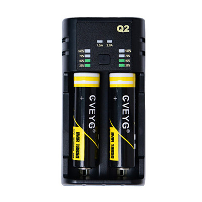 CVEYG 2-slot smart LED independent lithium battery charger Q2